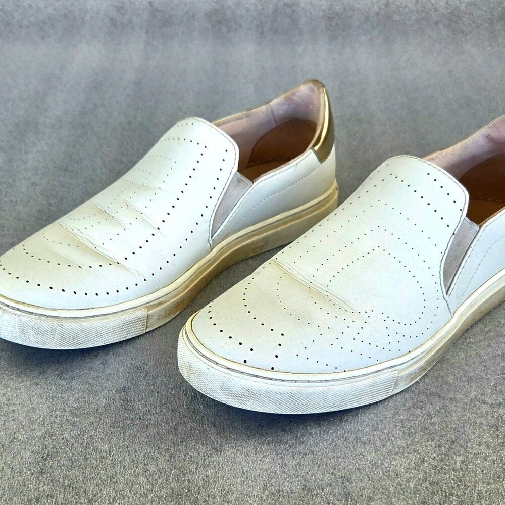 Women's Kate Spade - Slip-Ons - AZORES - Size 8B - White Leather - Indonesia